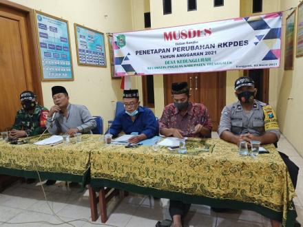 MUSDES Penetapan Perubahan RKPDes Desa Kedunglurah Tahun Anggaran 2021